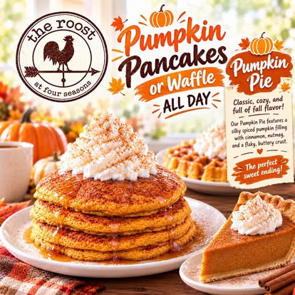 Pumpkin pancakes and pumpkin pie